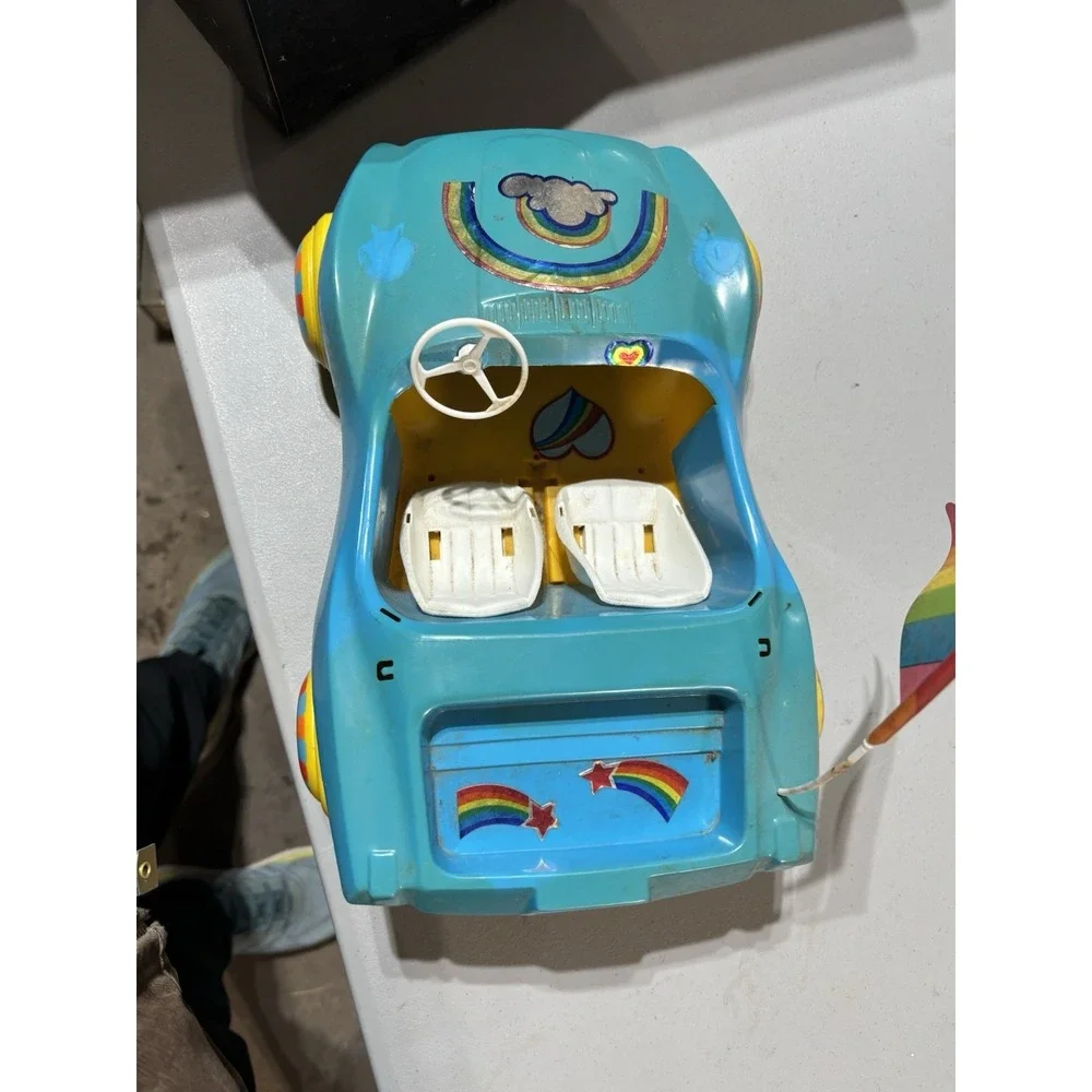 Vintage 1983 Mattel Rainbow Brite‎ Bright Color Buggy Blue Convertible Car
